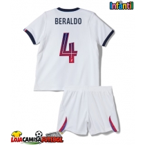 Camisa de Futebol Paris Saint-Germain Lucas Beraldo #4 Equipamento Secundário Infantil 2026-27 Manga Curta (+ Calças curtas)